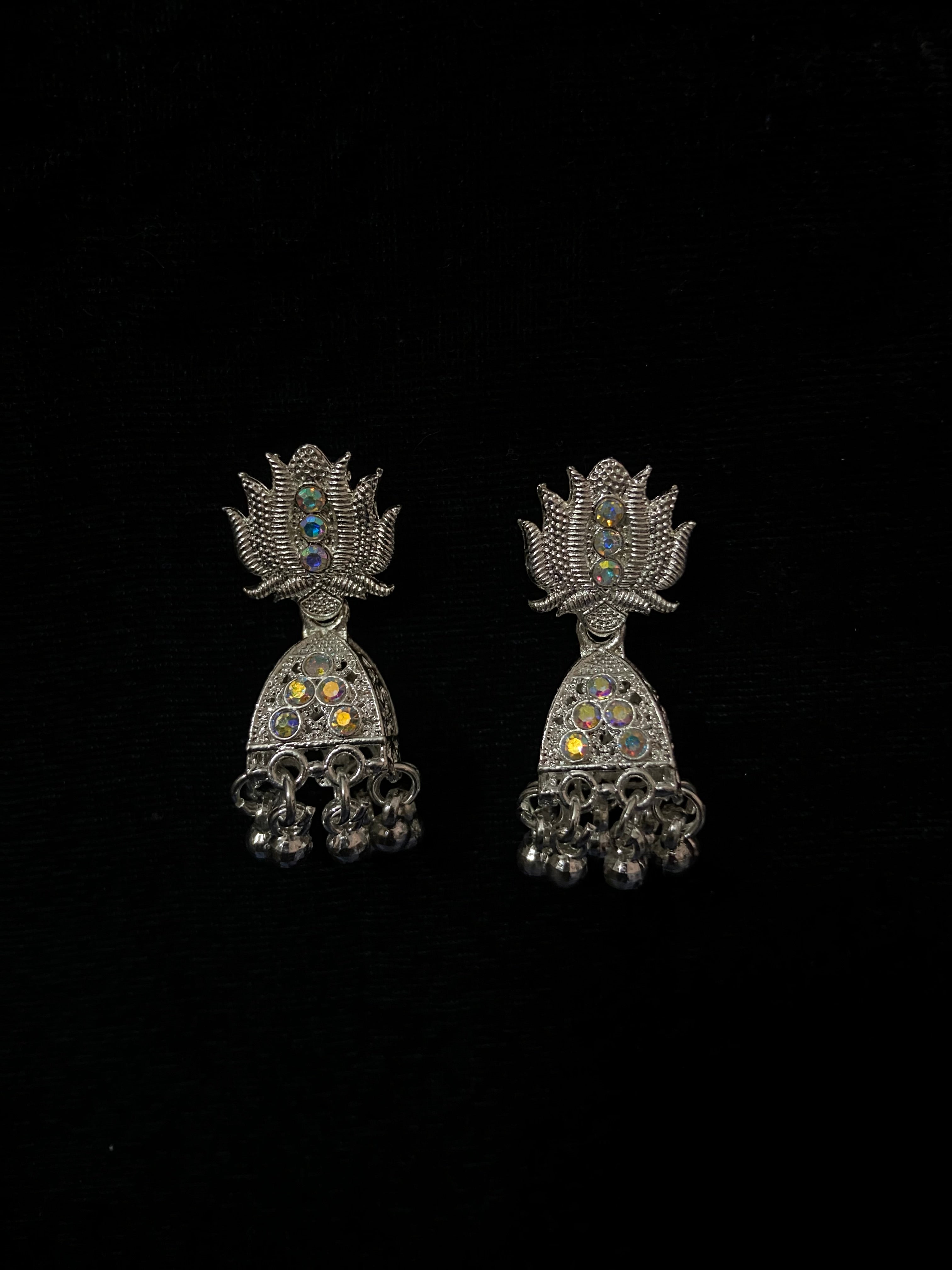 Lotus shine jhumkas
