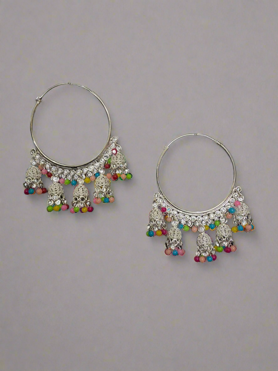 Hoop and bells earring