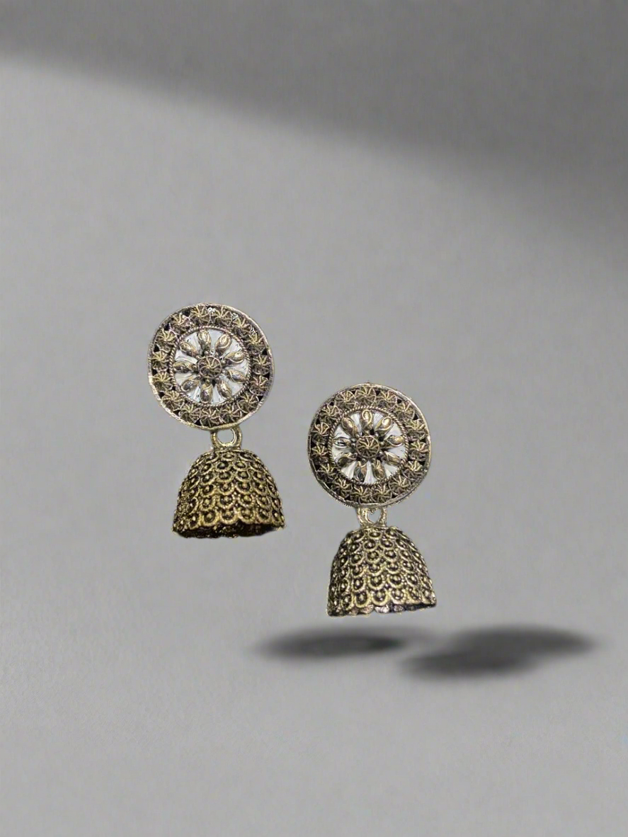 Oxidised small floral dome