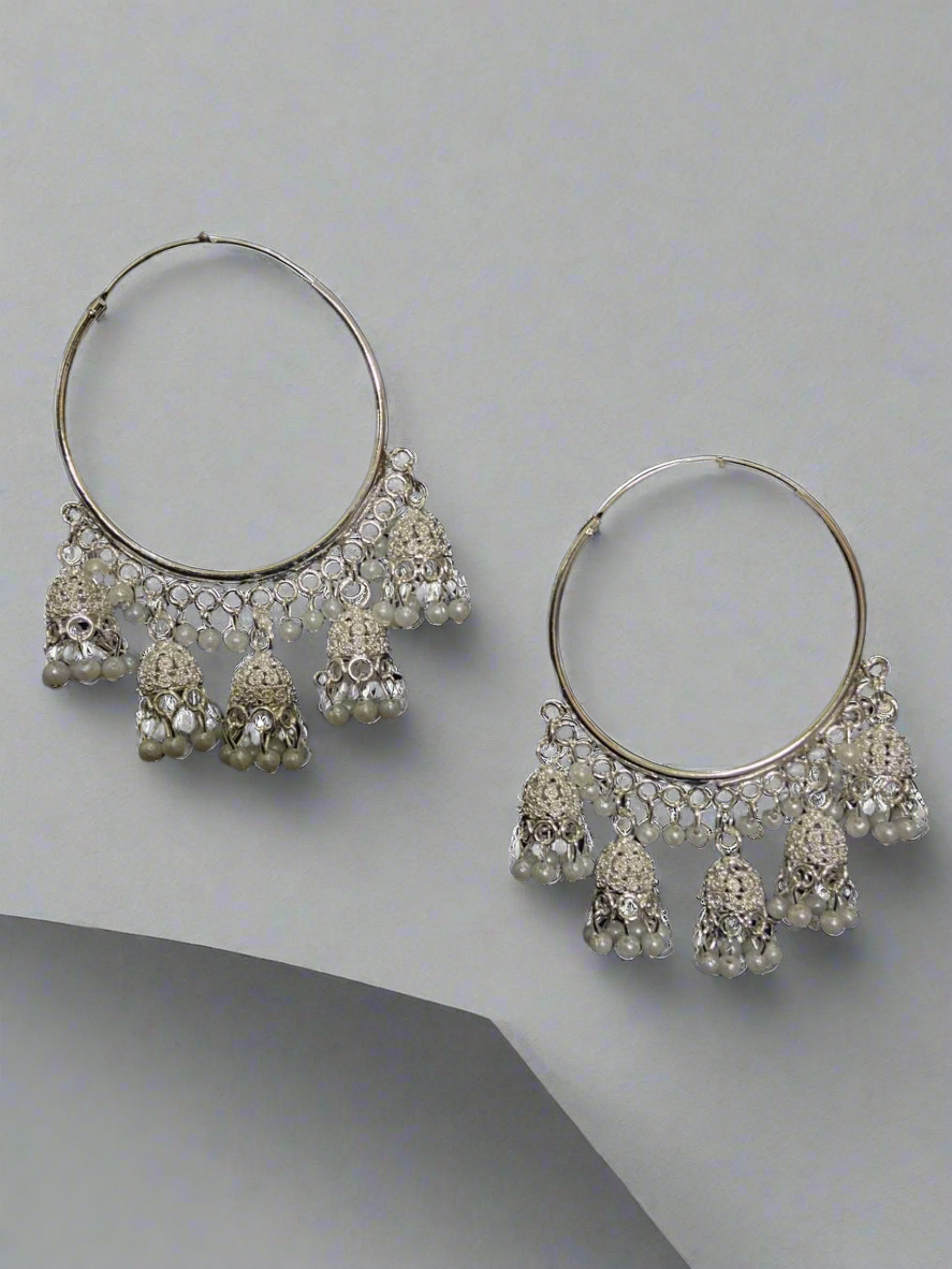 Hoop and bells earring