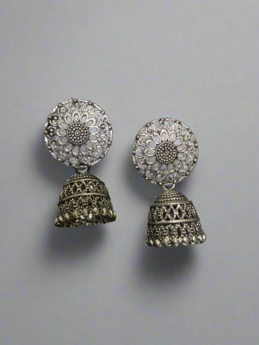 Oxidised small jhumki